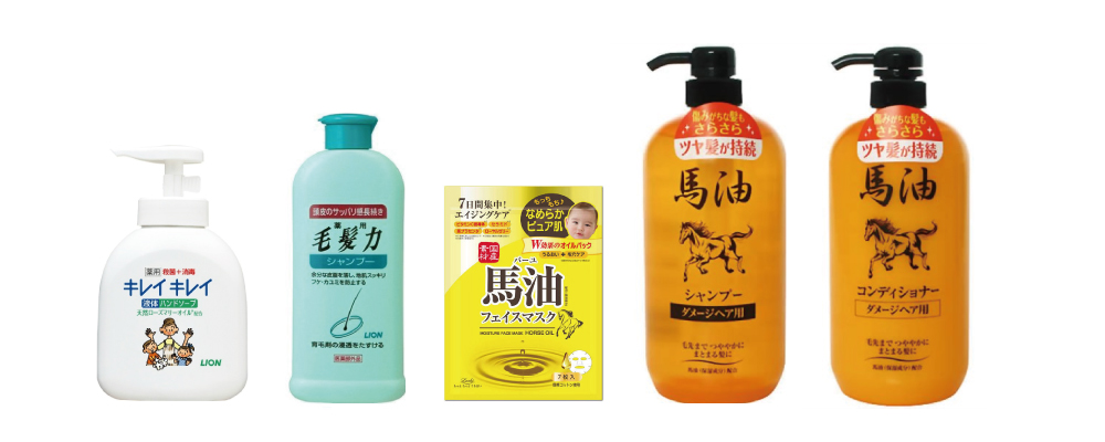 Kirei Kirei Medicated Liquid Hand Soap / Mouhatsuryoku Medicated Shampoo / Loshi Moist Aid Face Mask Horse Oil / Horse Oil Shampoo / Horse Oil Conditioner
